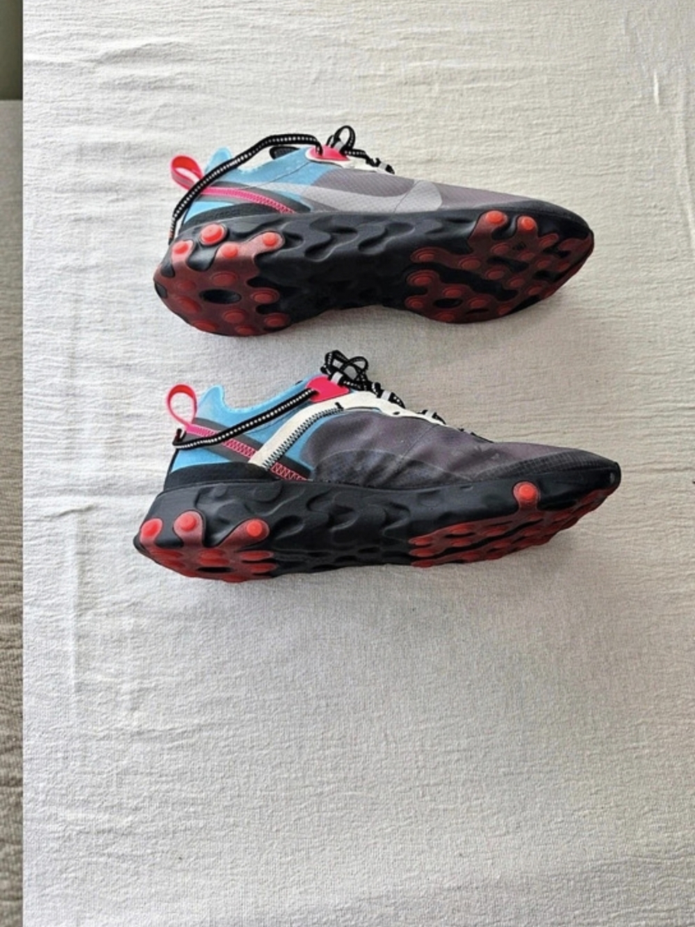 Nike React Element 55 Men's Gray & Black Athletic Shoes US 9